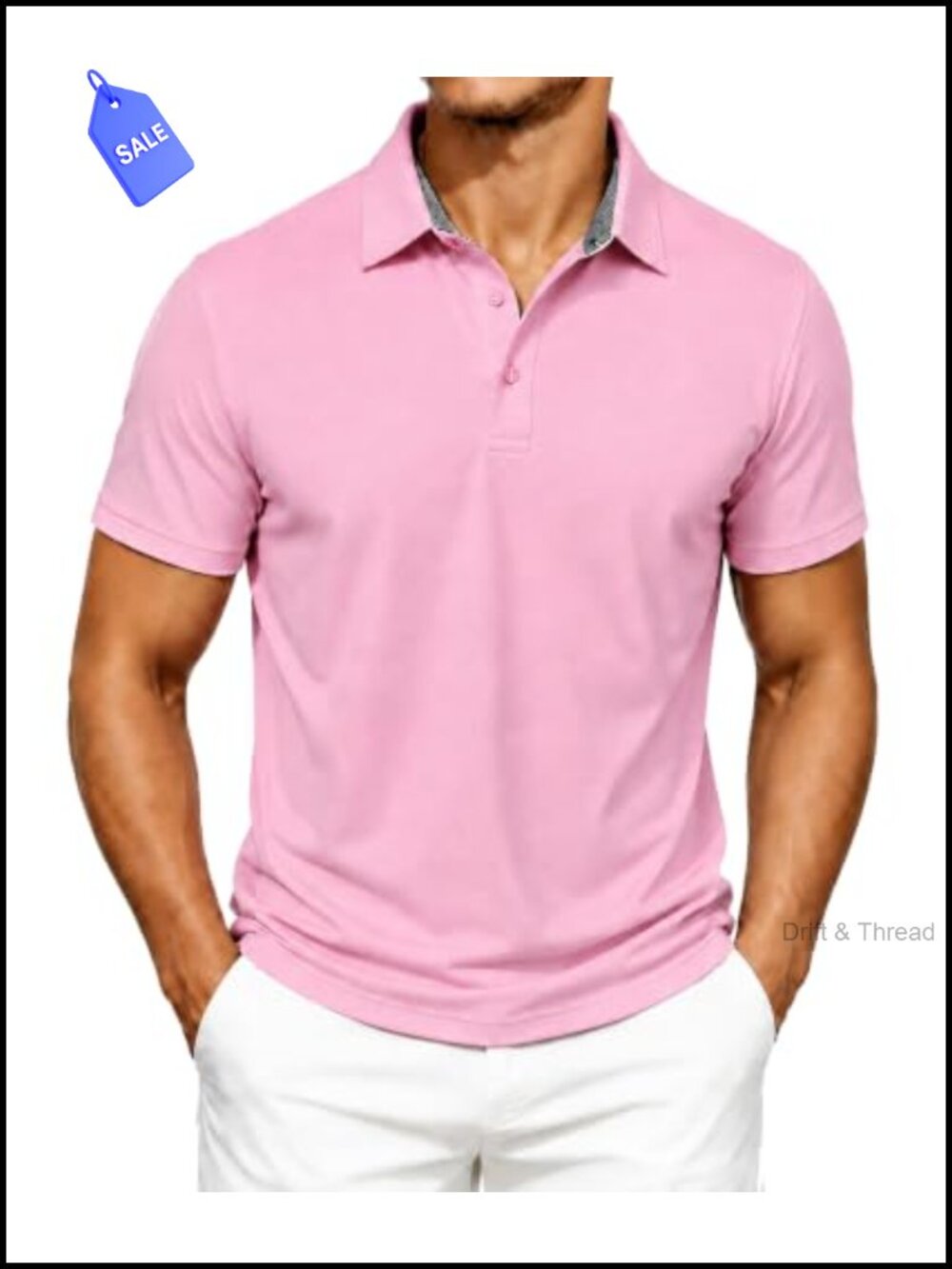 Men's Polo Shirt Short Sleeve Moisture Wicking Golf Casual Collared